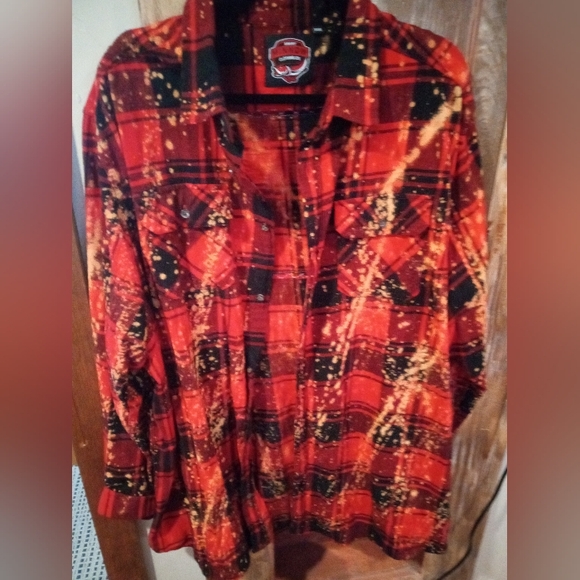 Angry Minnow Retro Flannel Shirt/Shacket - Picture 2 of 5